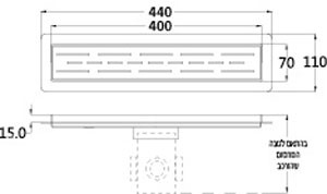 תעלת ניקוז 400 מ